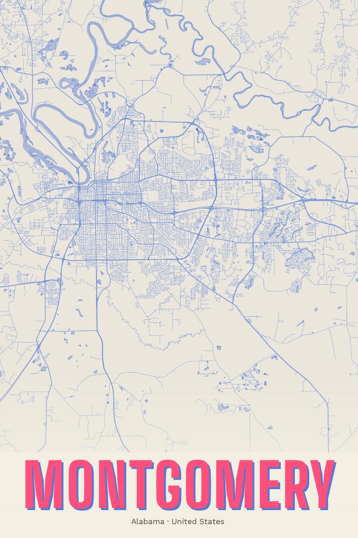 Montgomery map poster, Overprint style