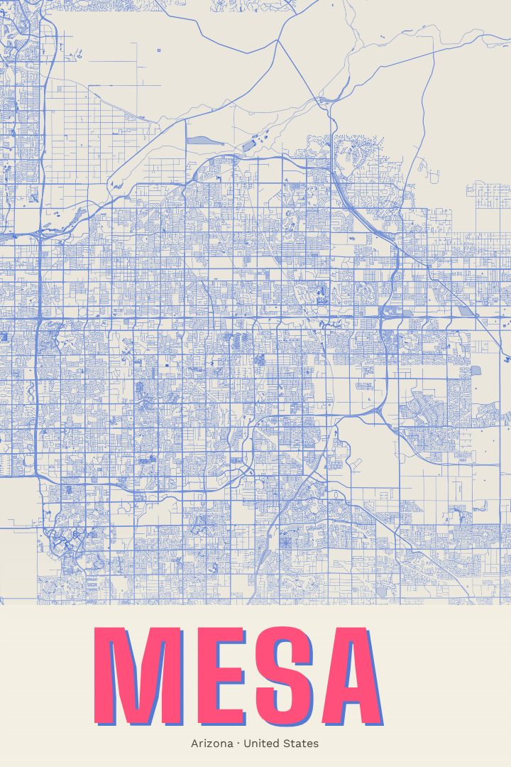 Mesa map poster