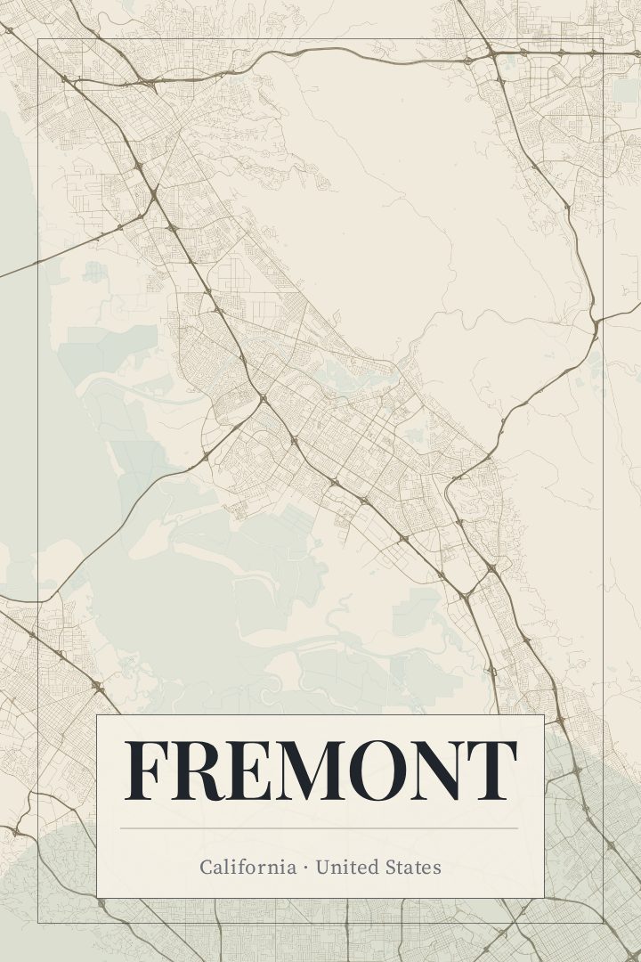 Fremont map poster
