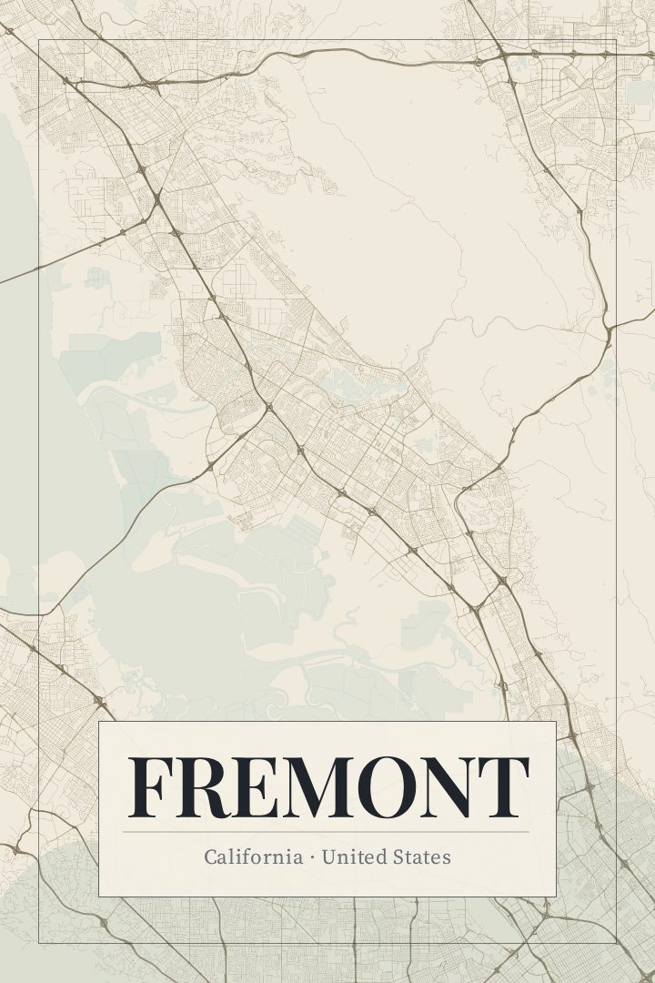 Fremont map poster