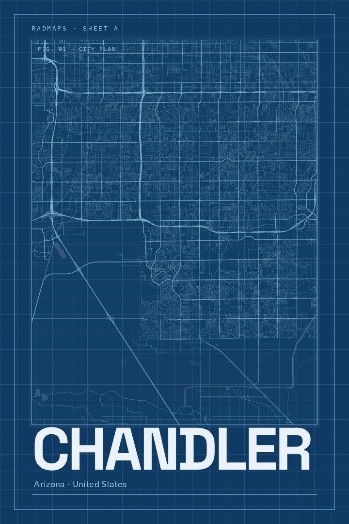 Chandler map poster