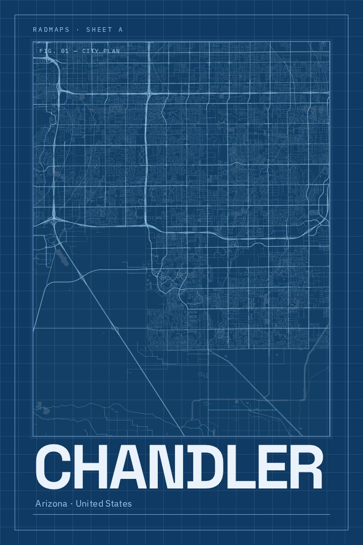 Chandler map poster