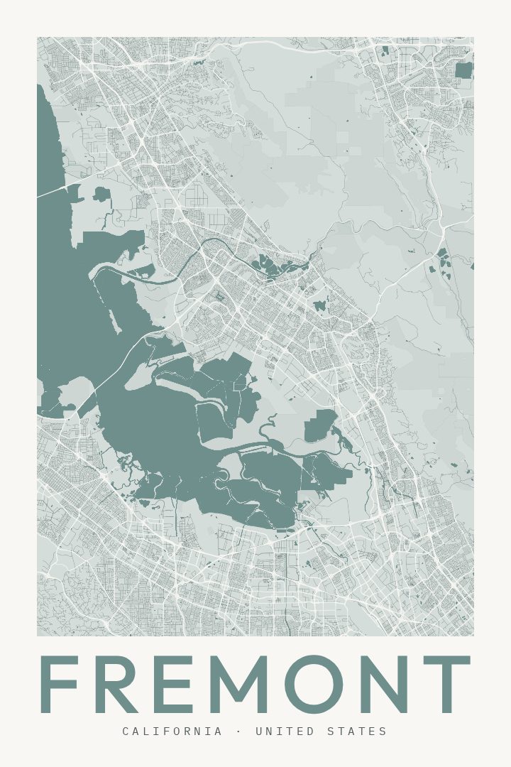 Fremont map poster