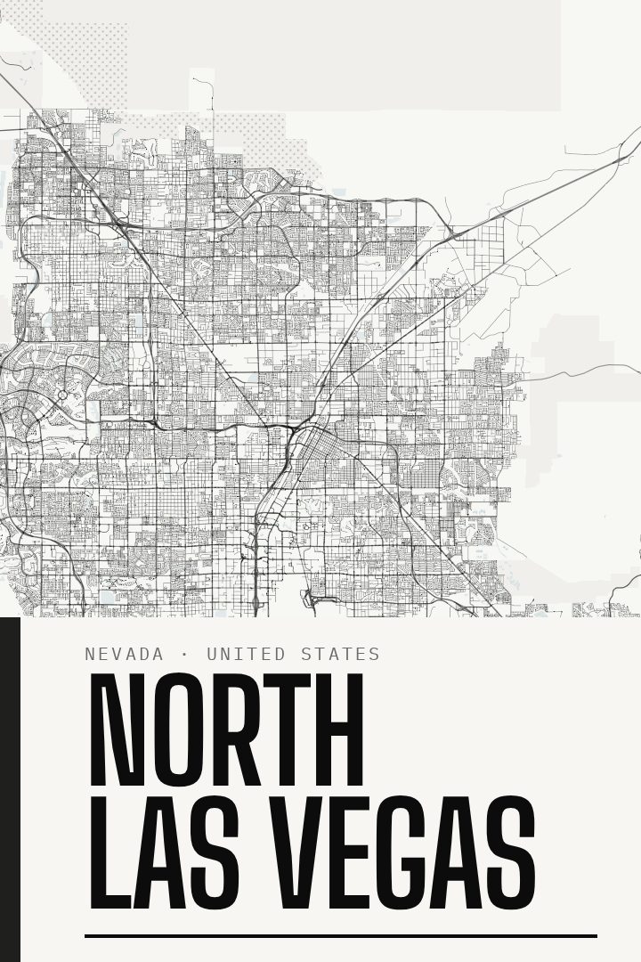 North Las Vegas map poster