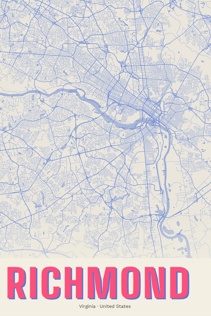 Richmond map poster