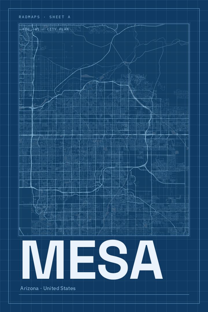 Mesa map poster