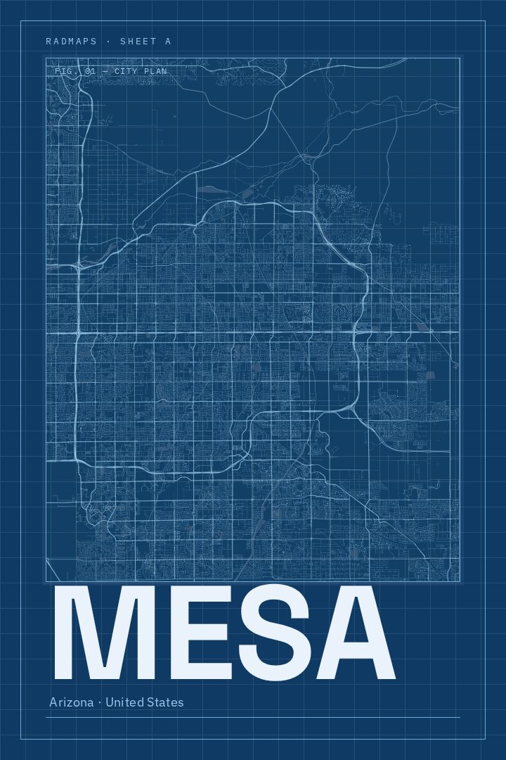 Mesa map poster