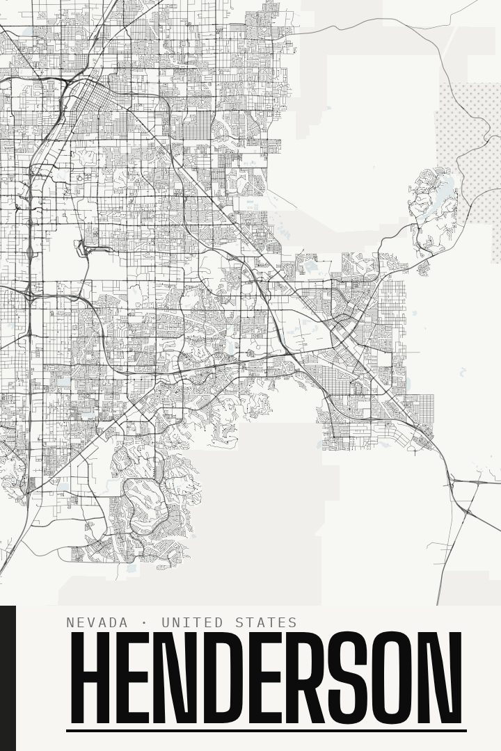 Henderson map poster