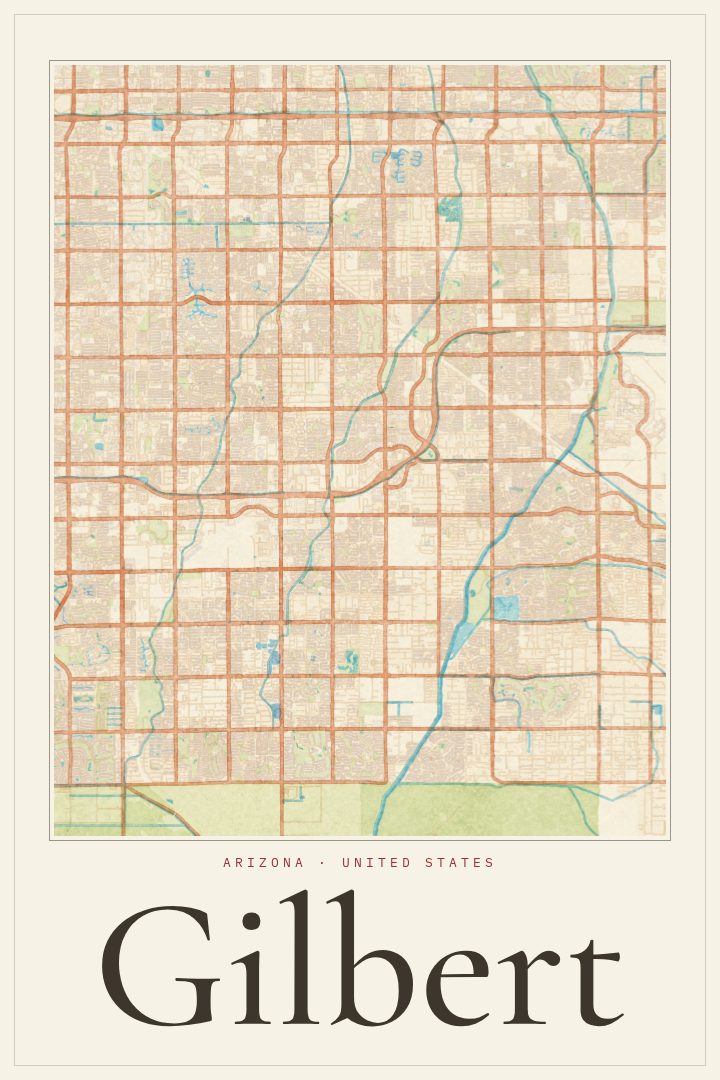 Gilbert map poster