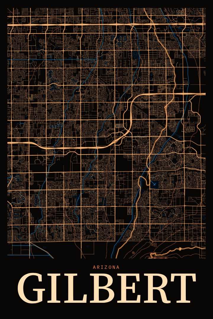 Gilbert map poster