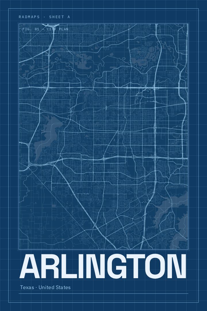 Arlington map poster