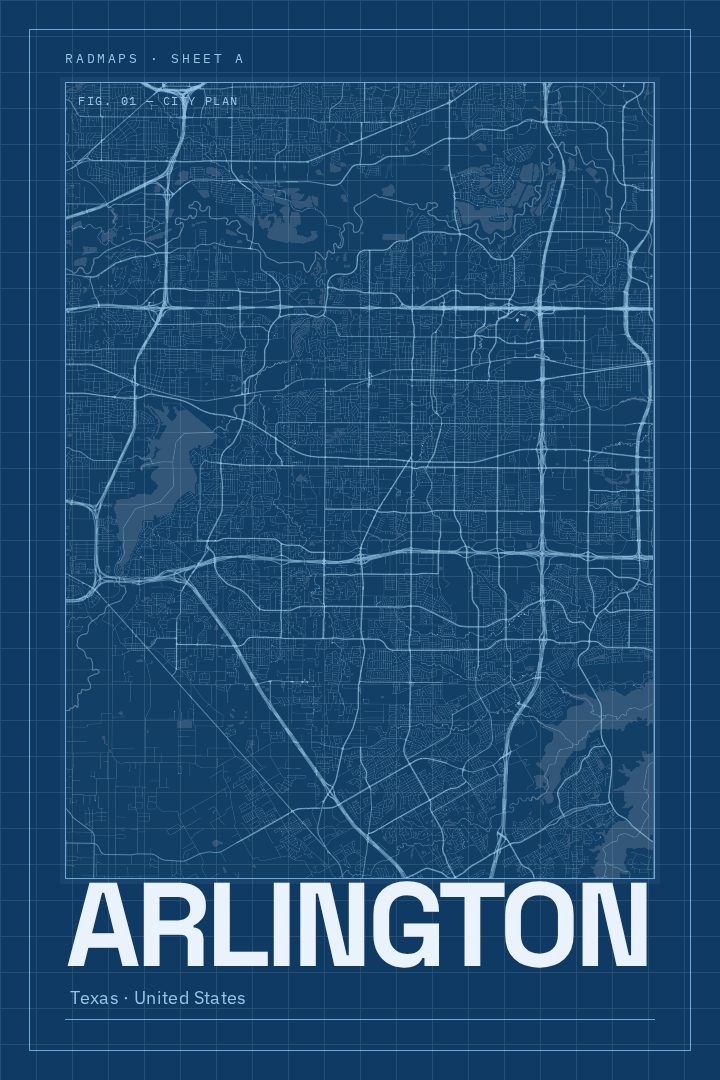 Arlington map poster