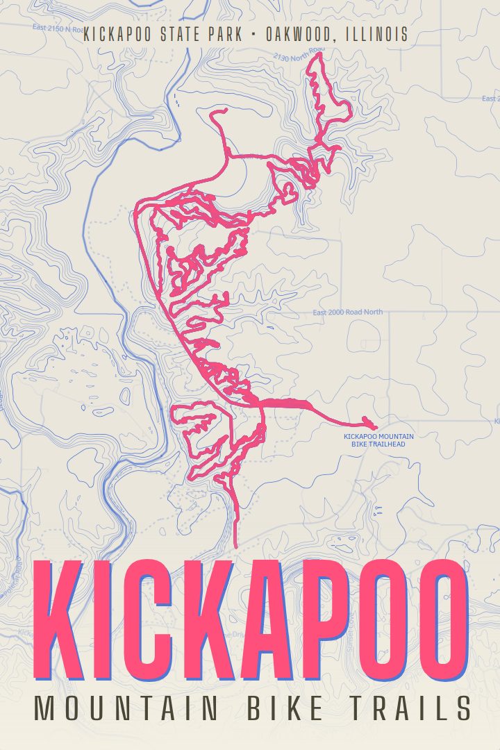 Kickapoo map poster