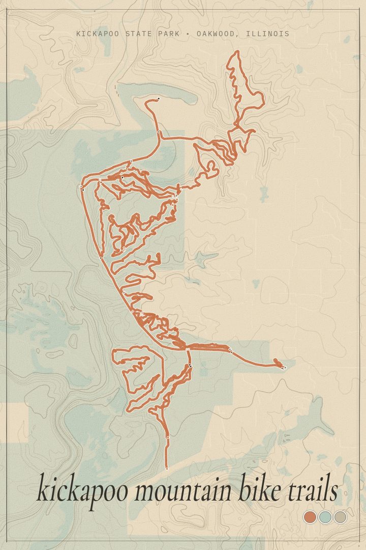 Kickapoo map poster