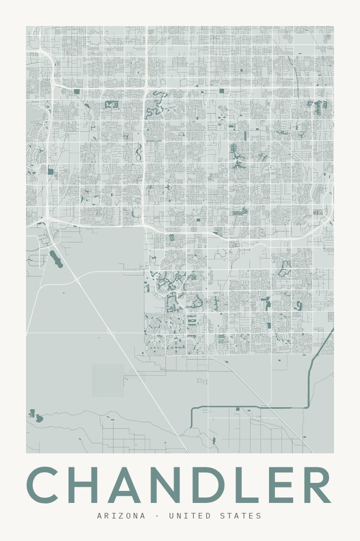 Chandler map poster