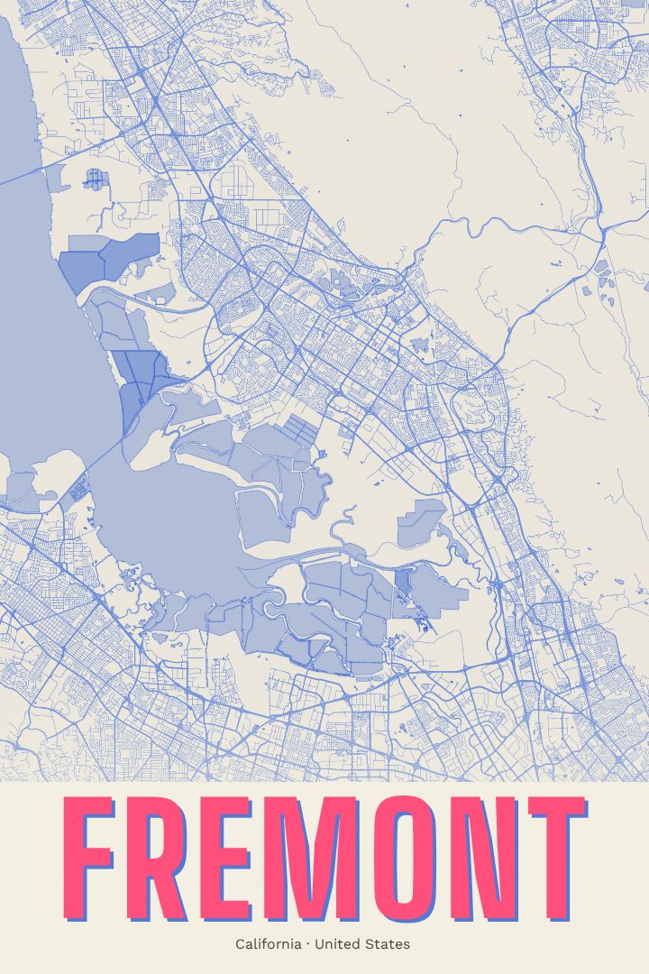 Fremont map poster