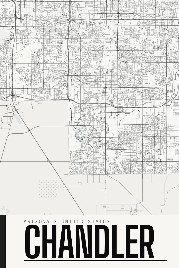 Chandler map poster