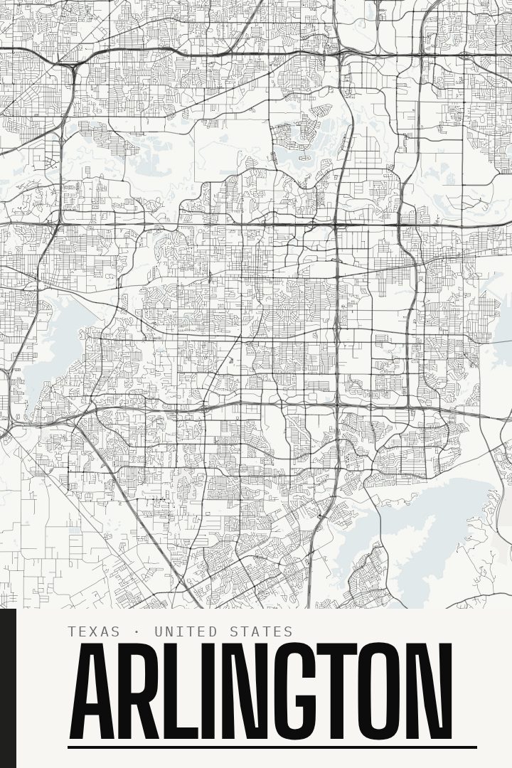 Arlington map poster