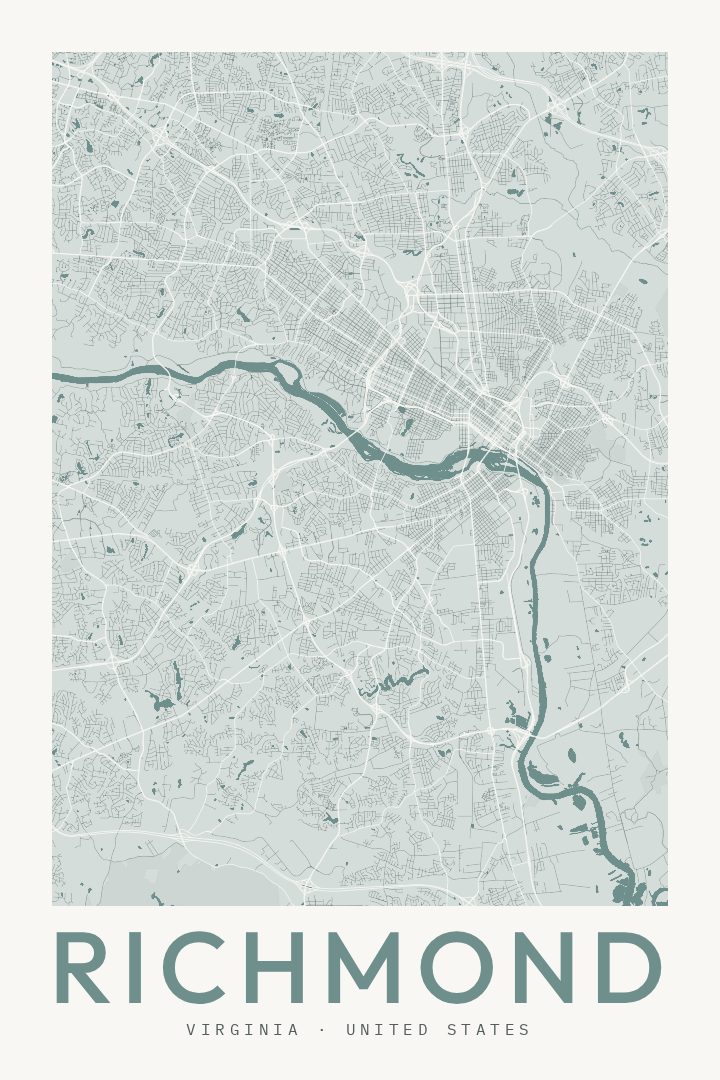 Richmond map poster