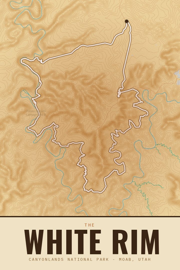 White Rim map poster