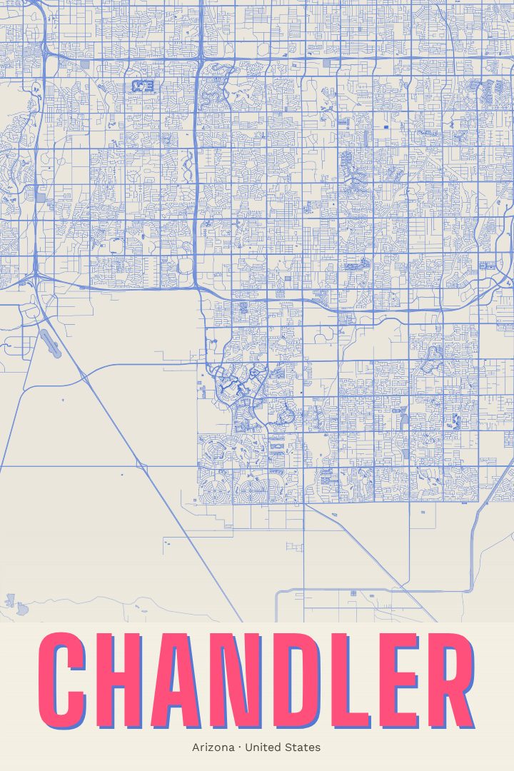 Chandler map poster