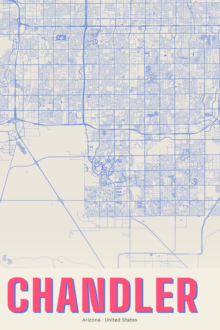 Chandler map poster