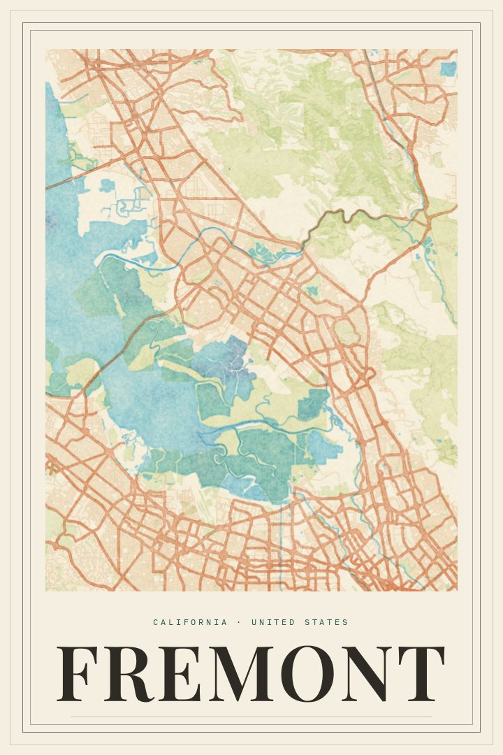 Fremont map poster