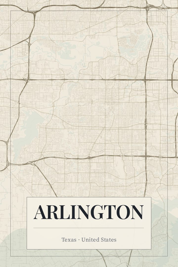 Arlington map poster