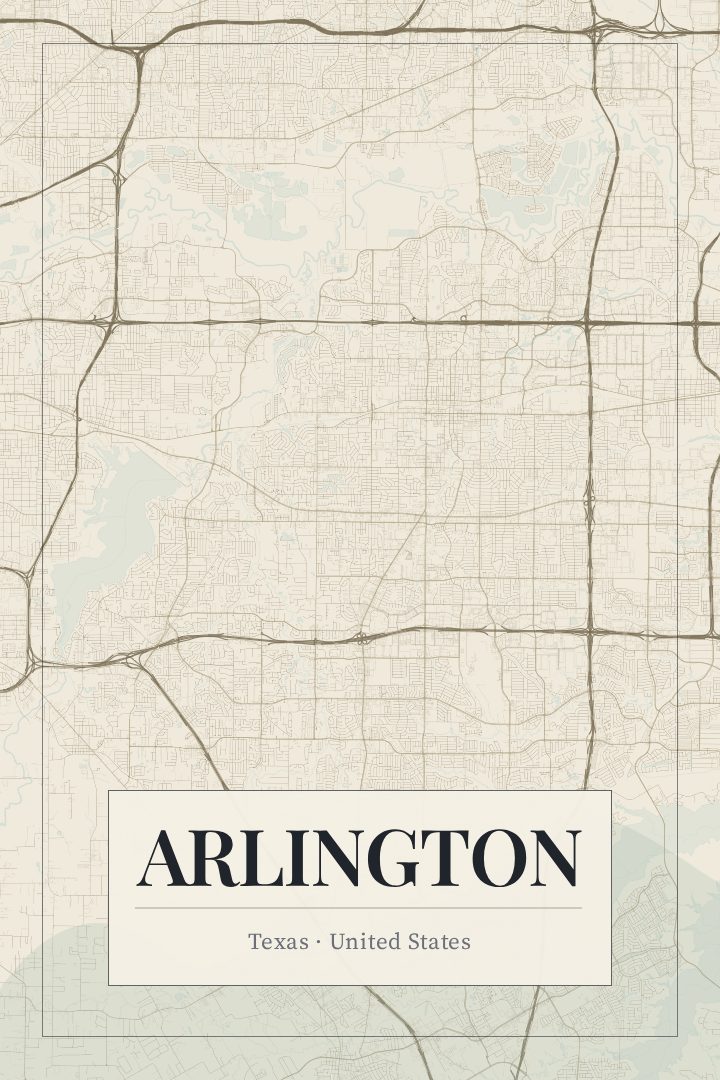 Arlington map poster