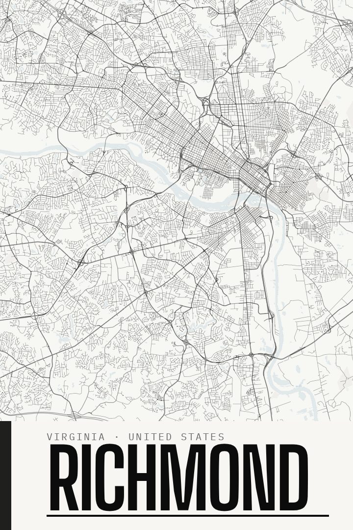 Richmond map poster