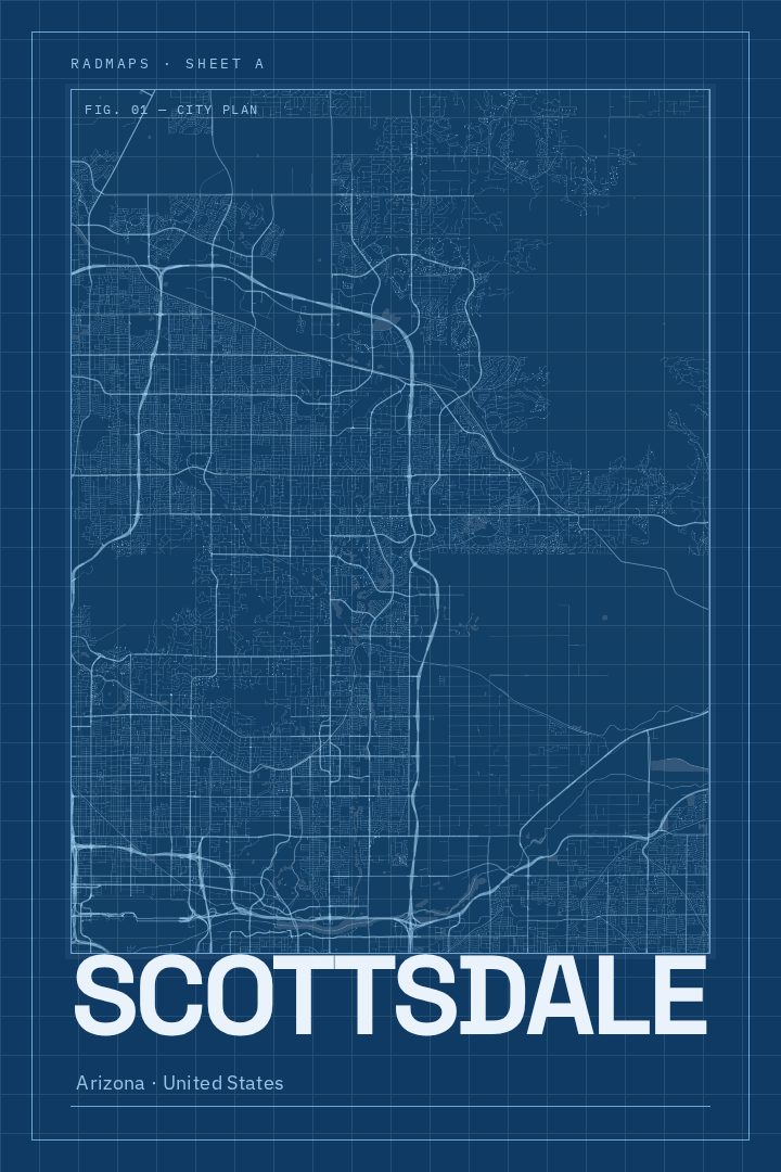 Scottsdale map poster