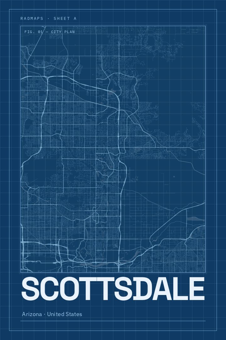 Scottsdale map poster