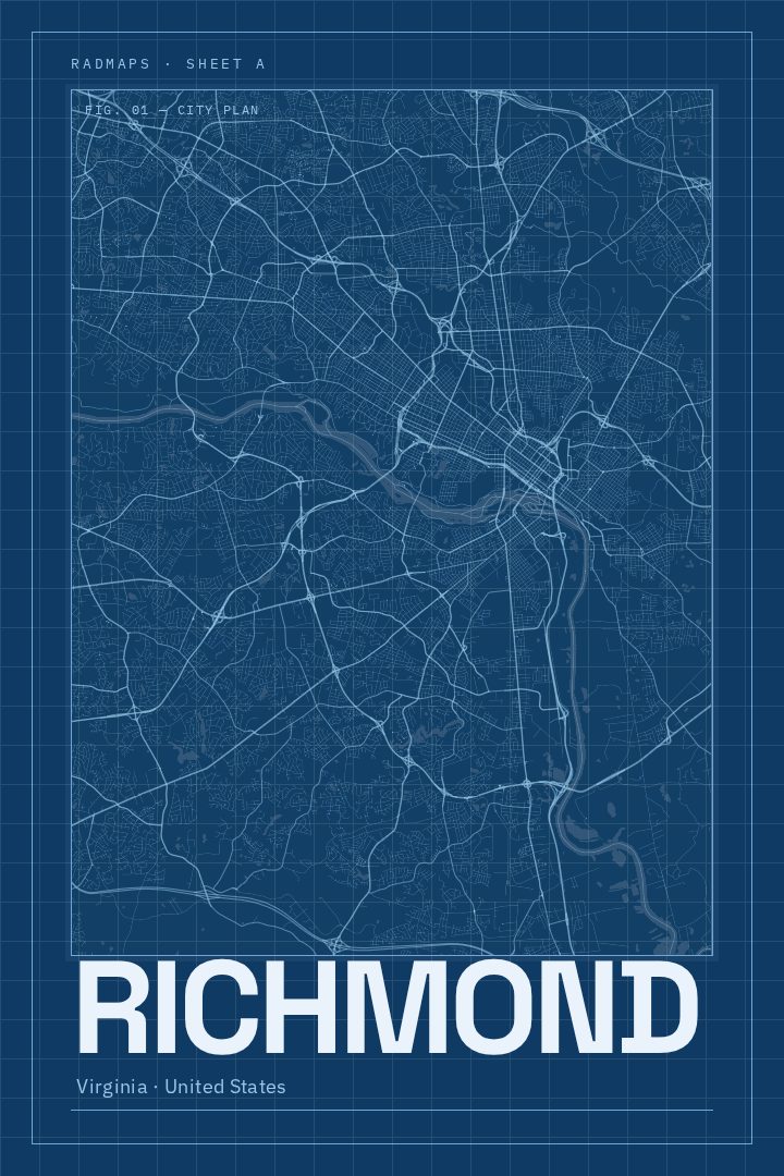 Richmond map poster
