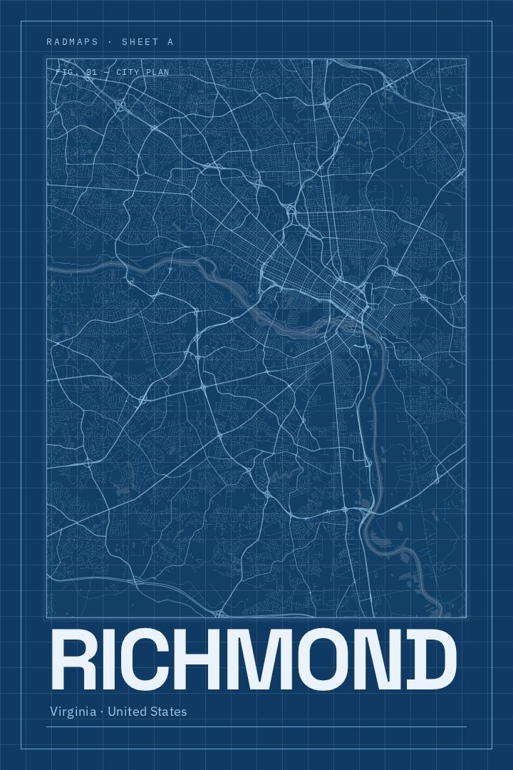 Richmond map poster