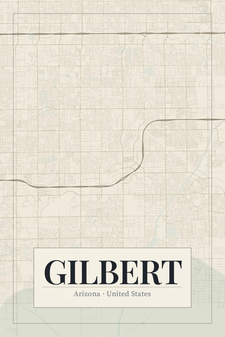 Gilbert map poster