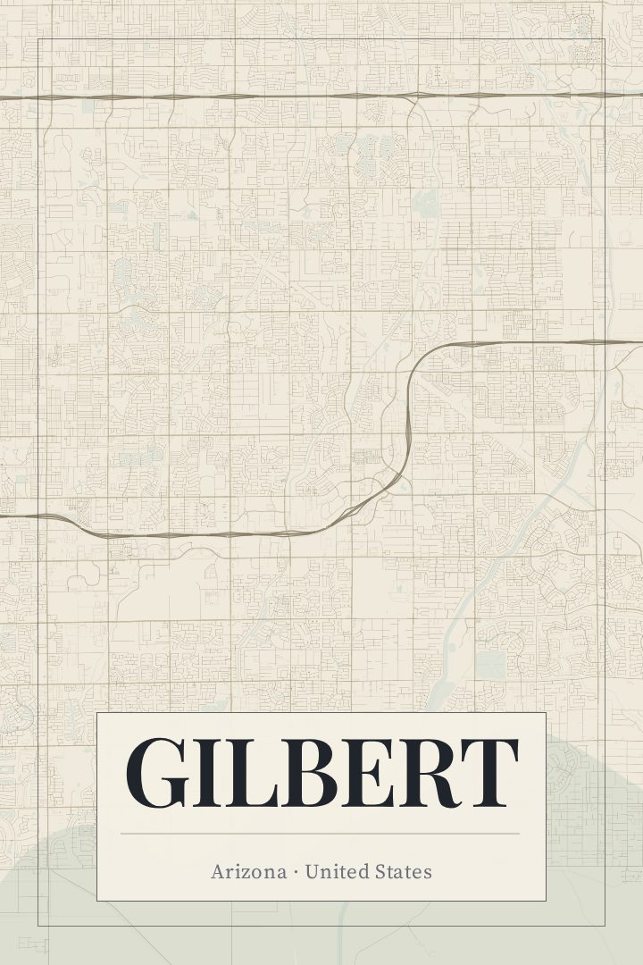Gilbert map poster