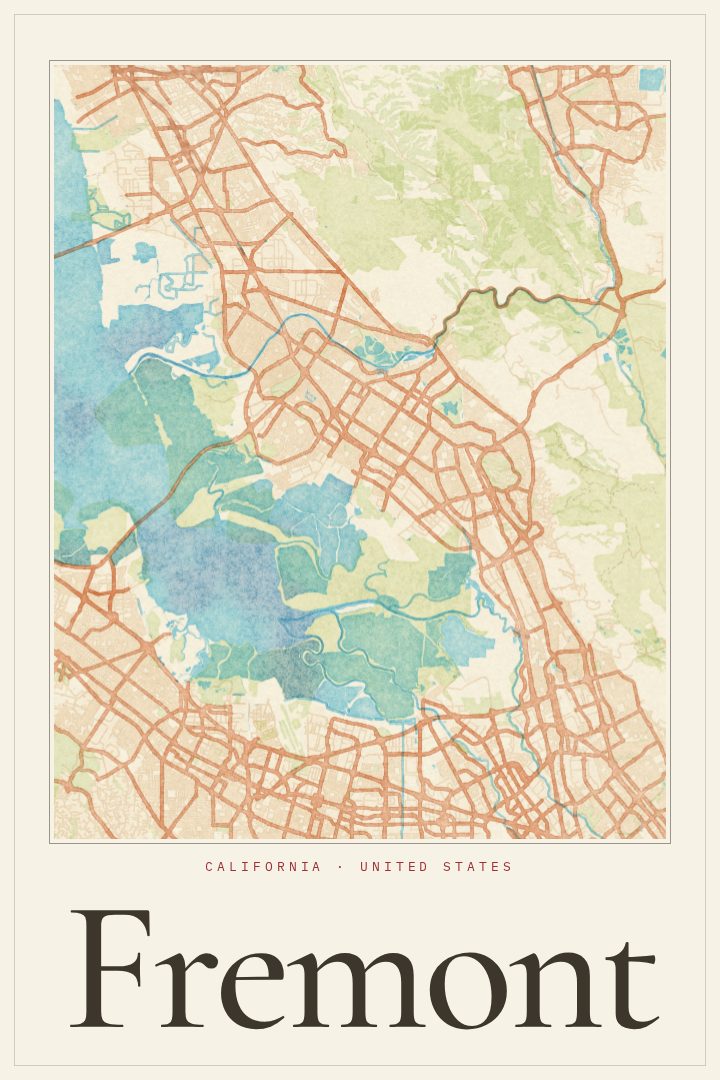 Fremont map poster