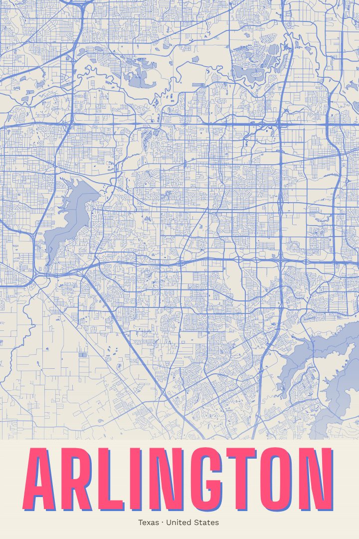 Arlington map poster