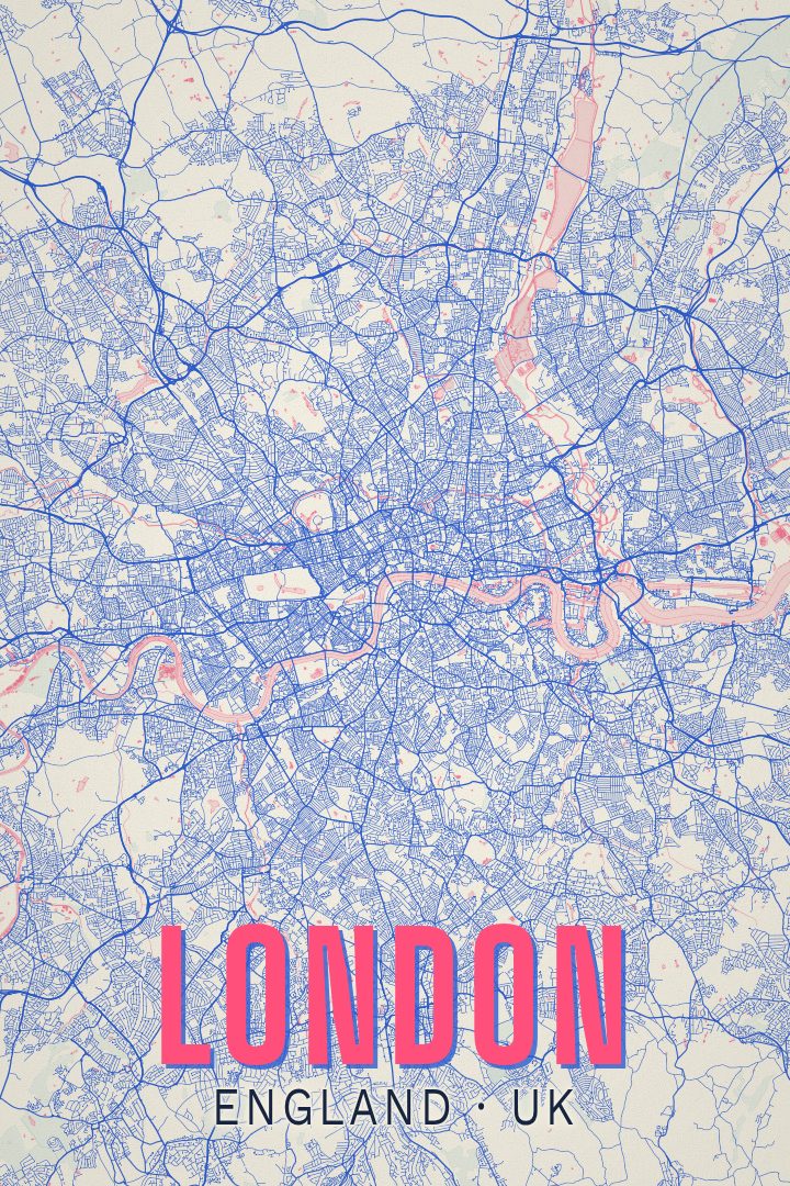 London map poster