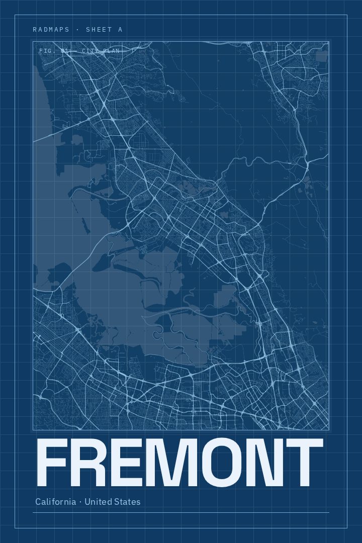 Fremont map poster