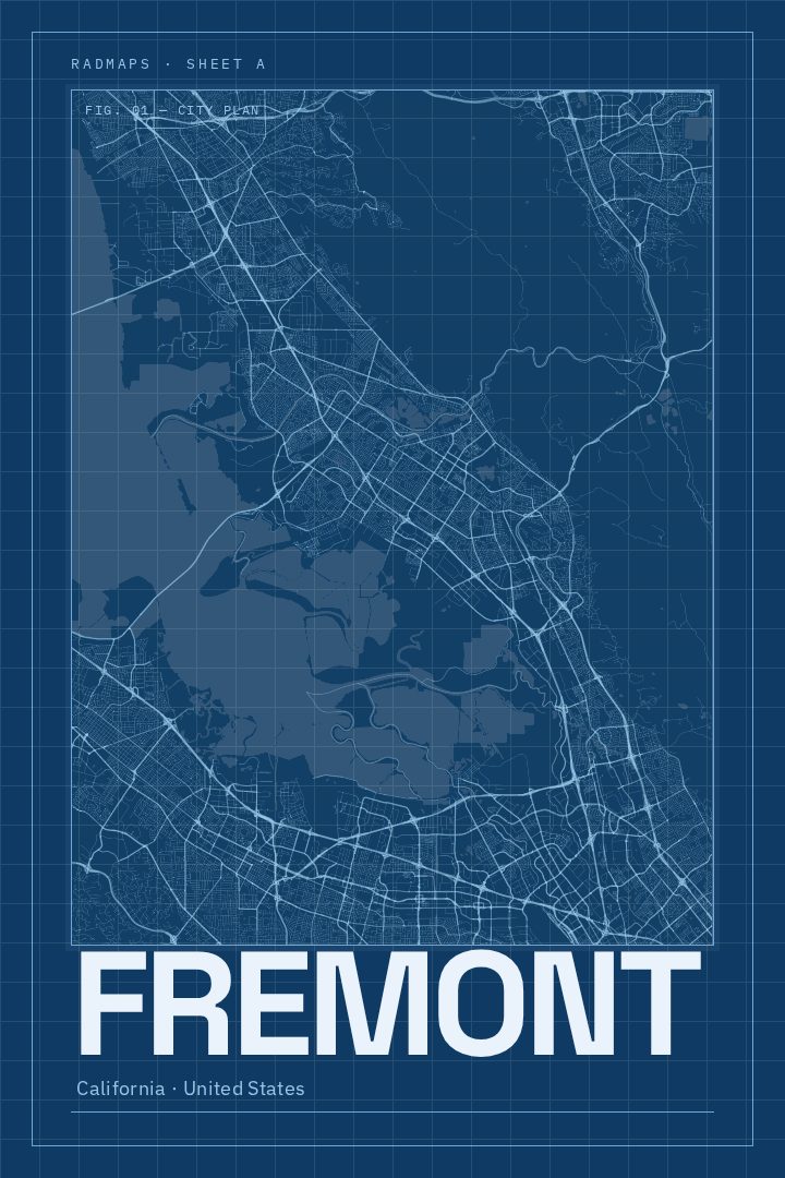 Fremont map poster