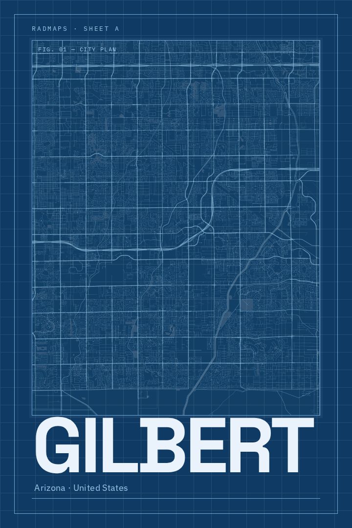 Gilbert map poster