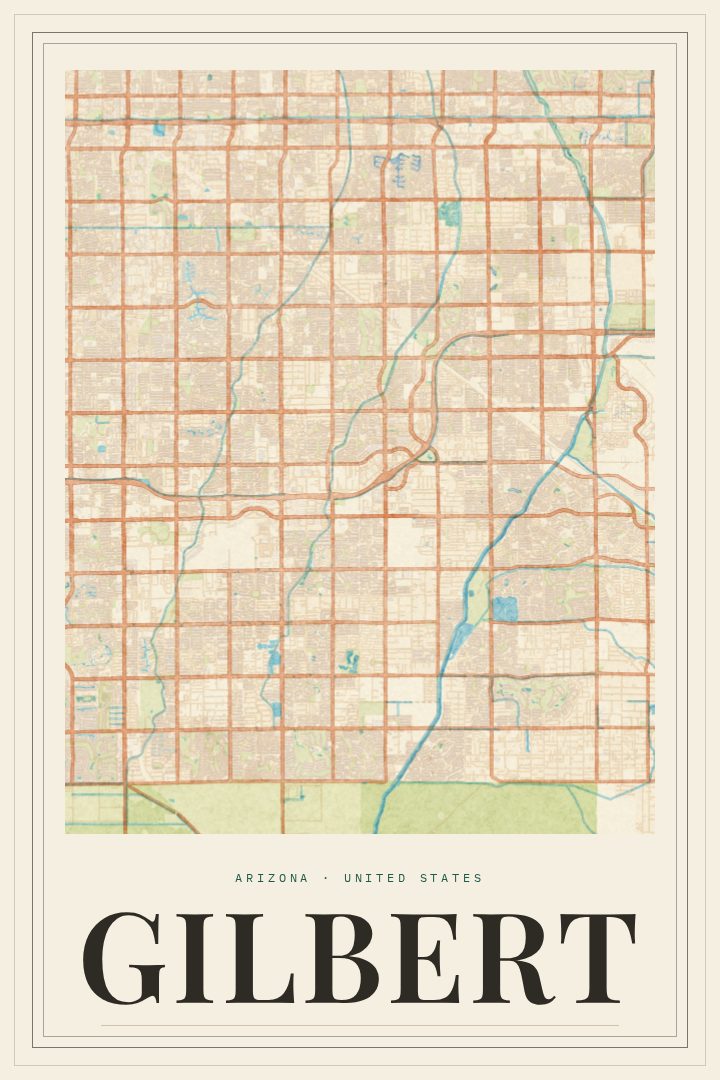 Gilbert map poster
