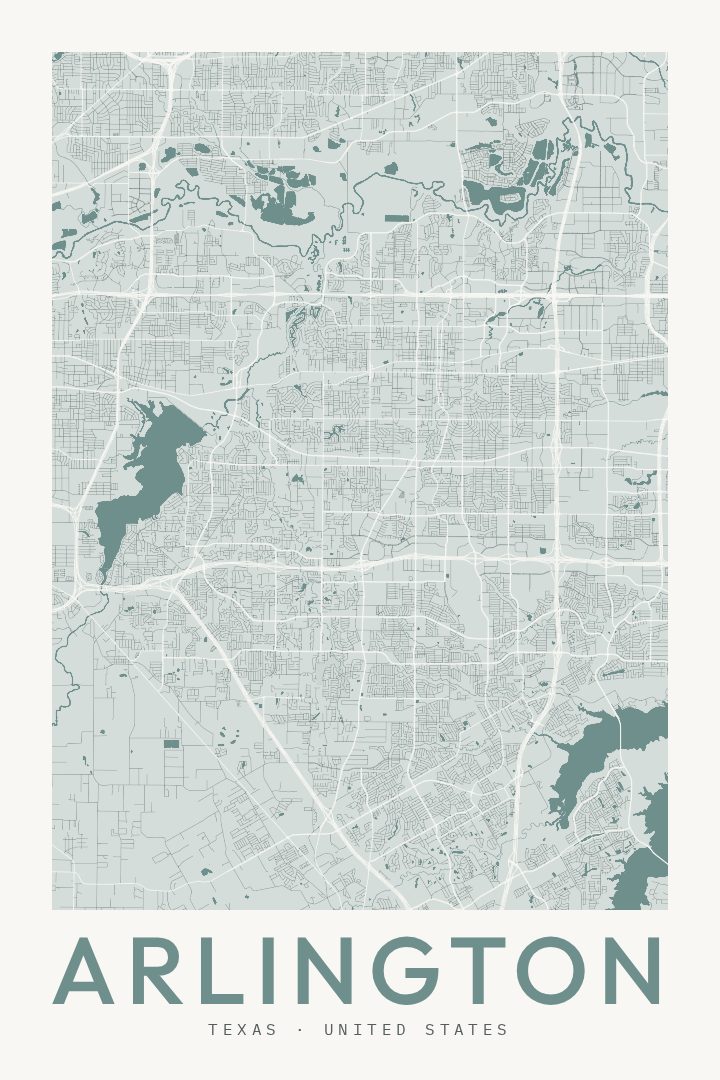 Arlington map poster