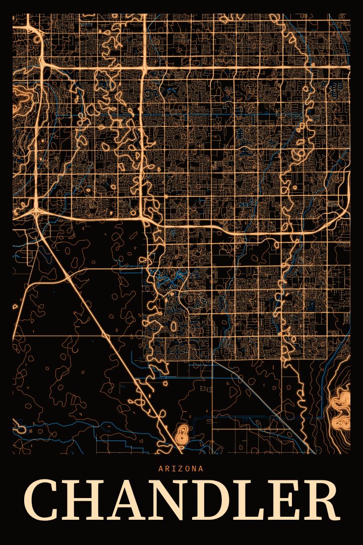 Chandler map poster